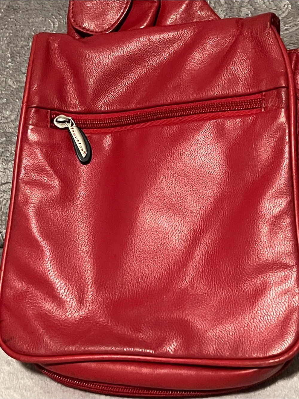Travelon Red Crossbody Travel Bag-EUC - Picture 4 of 12